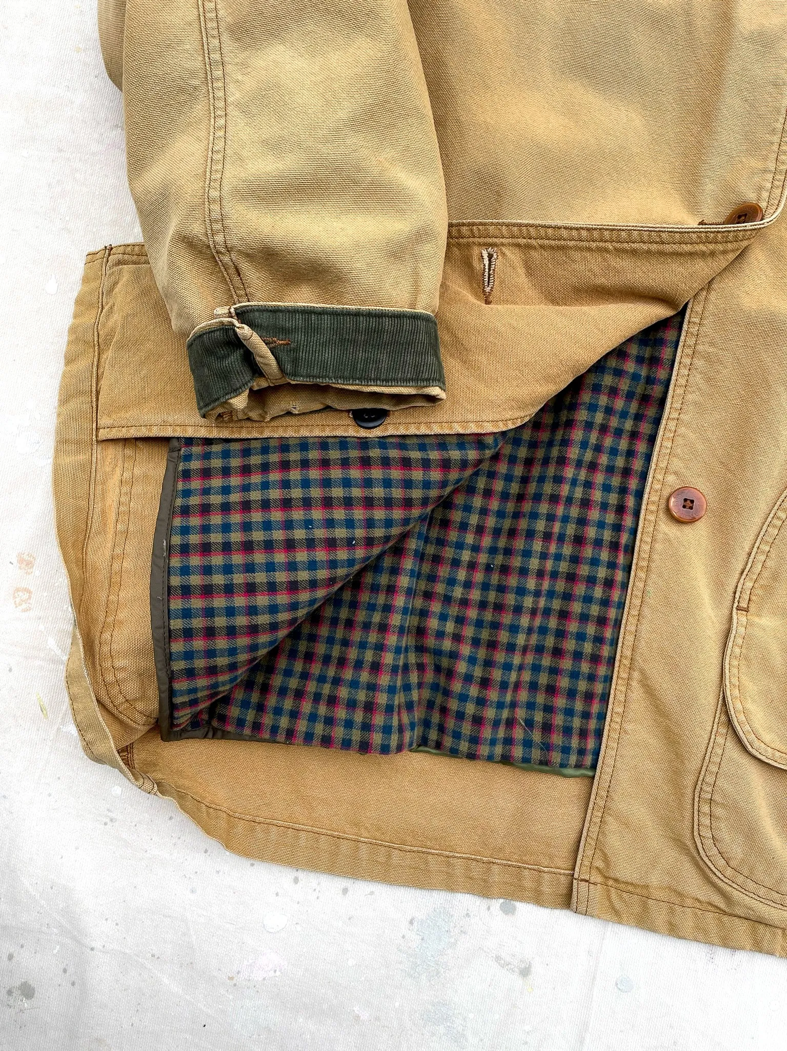 L.L.Bean Flannel Lined Barn Coat—[L]