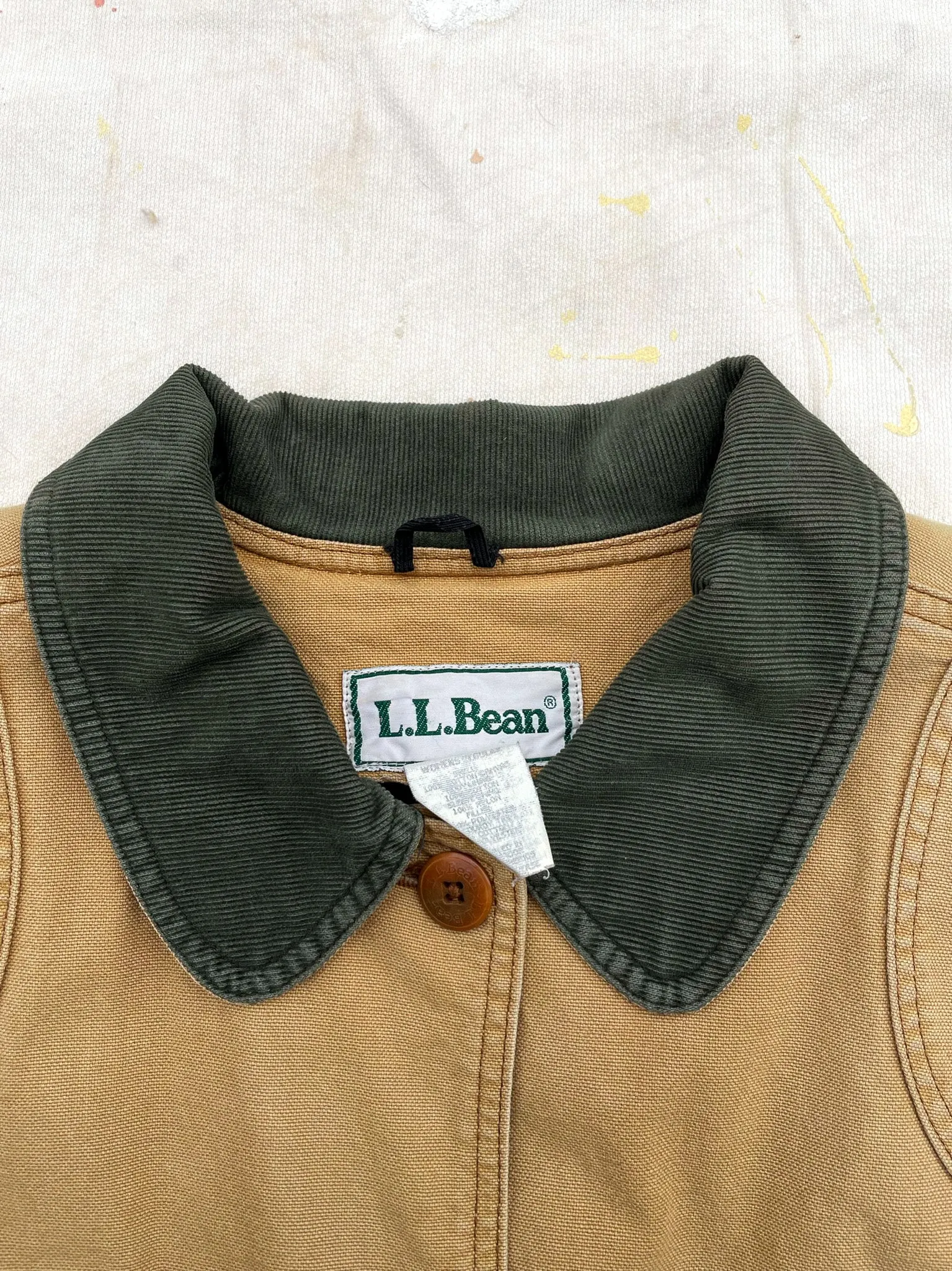 L.L.Bean Flannel Lined Barn Coat—[L]