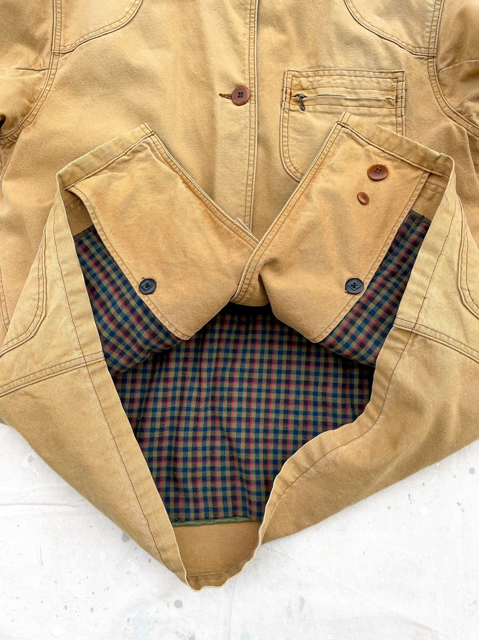 L.L.Bean Flannel Lined Barn Coat—[L]