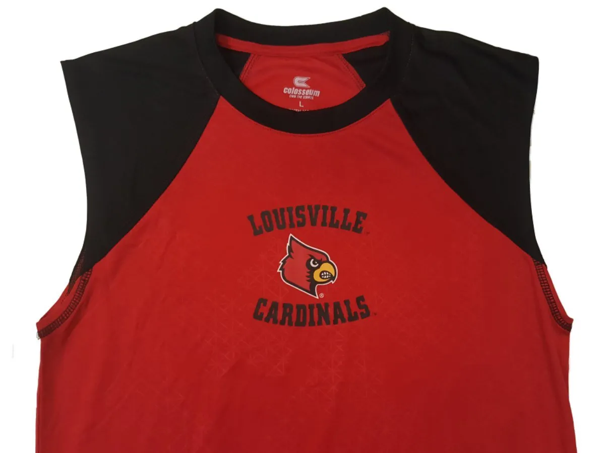 Louisville Cardinals Colosseum YOUTH Red Performance Tank Top Shirt 16-18 (L)