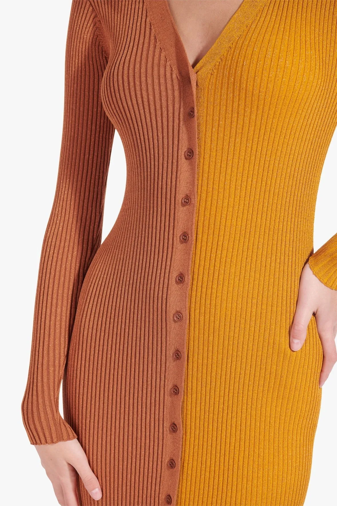 LUREX SHOKO SWEATER | BRONZE OCHER