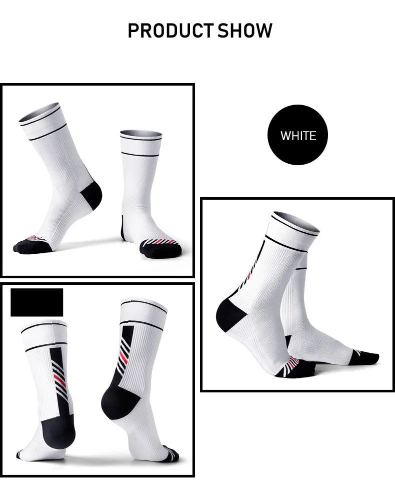 Male and female compression cycling socks