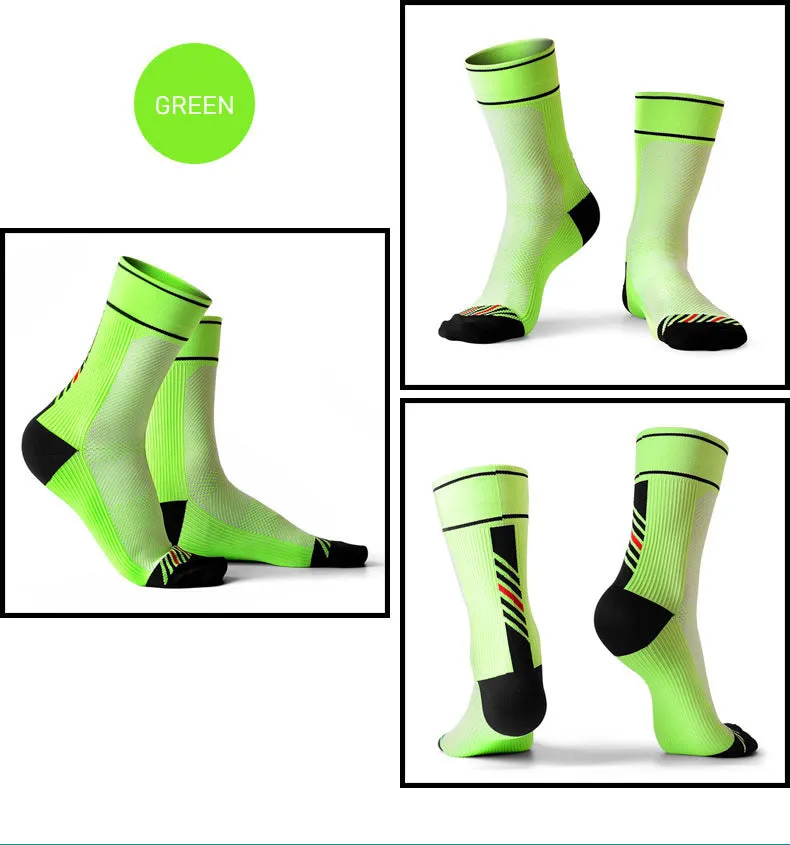 Male and female compression cycling socks