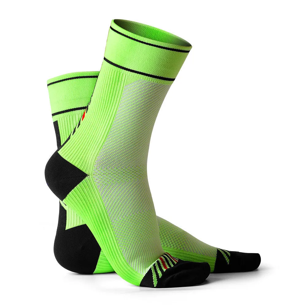 Male and female compression cycling socks