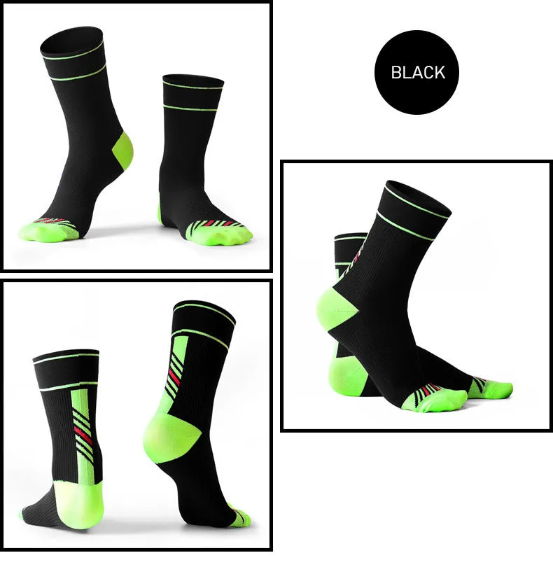 Male and female compression cycling socks