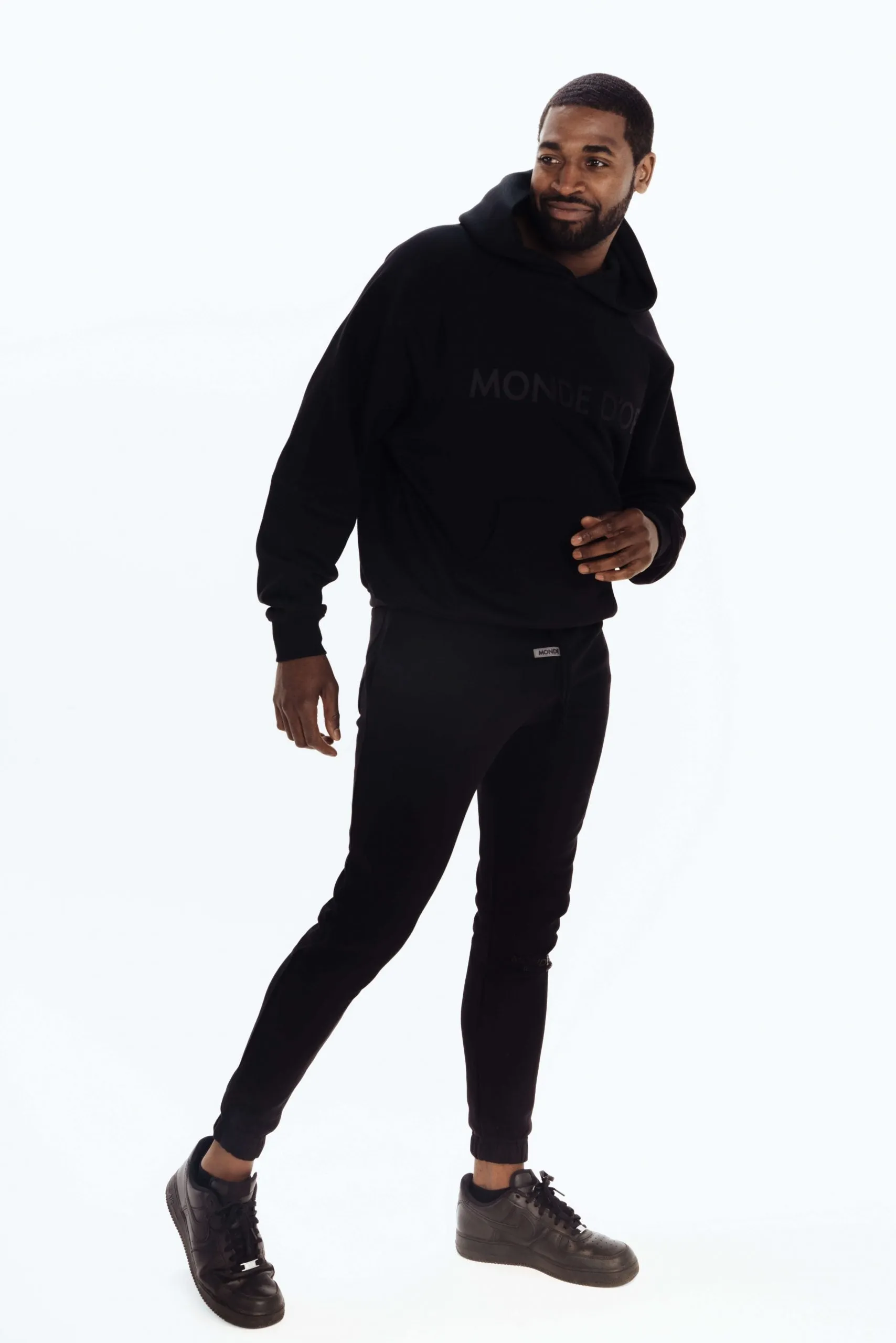 Men's Black Urban Pullover Hoodie