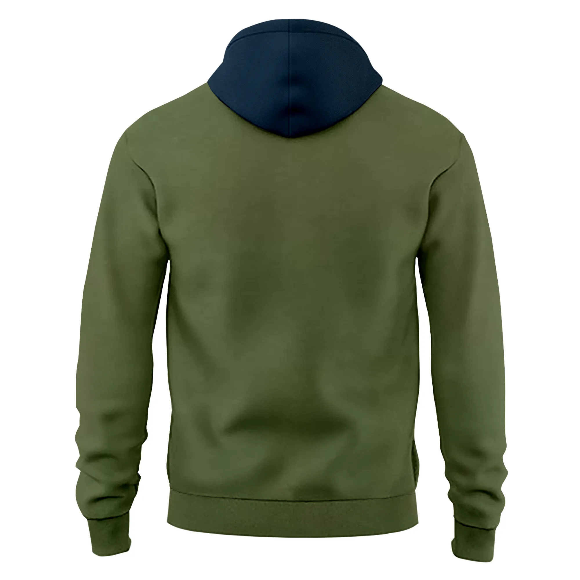 Men's Green Zip up Fleece Hoodie