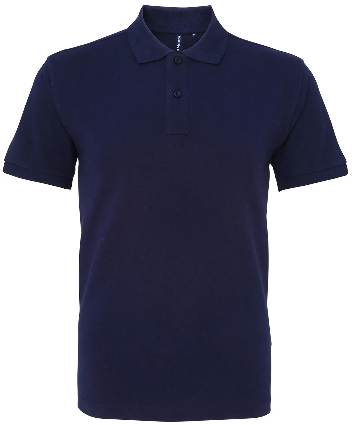 Mens Plain Short Sleeve Polo Shirt - Navy