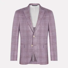 Midland Contemporary Fit Wool/Silk/Linen Blend / Mauve