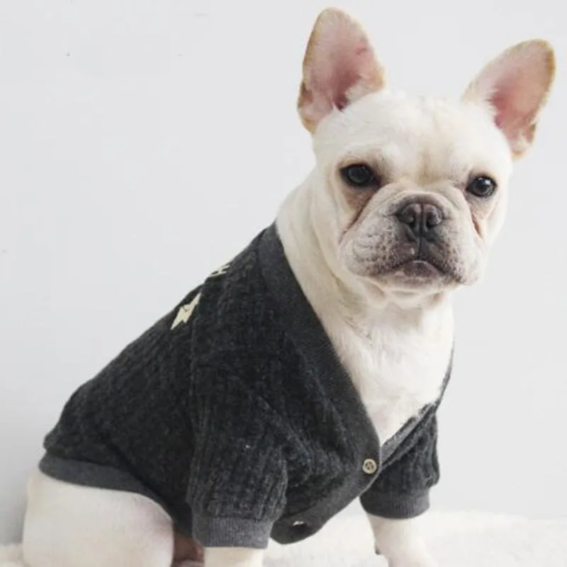 Mr. Frenchie Wool Cardigan