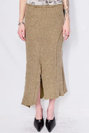 Olive Mermaid Knit Skirt