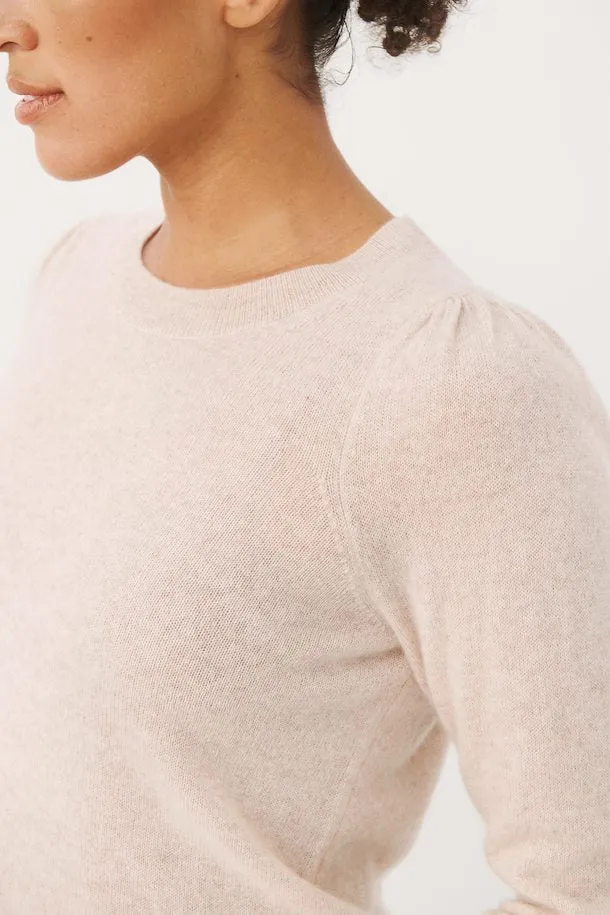 PART TWO EVINA CASHMERE SWEATER IN NATURAL MELANGE