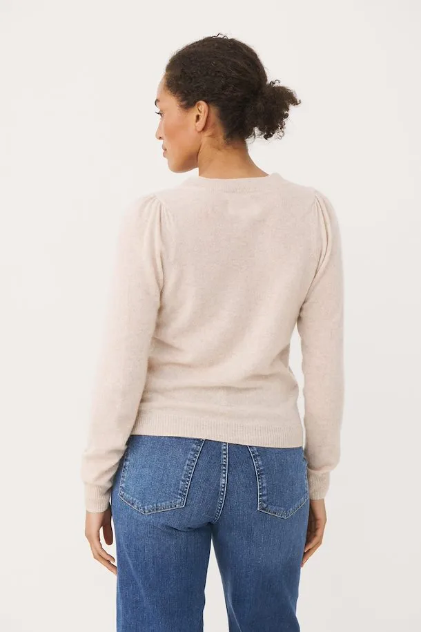 PART TWO EVINA CASHMERE SWEATER IN NATURAL MELANGE