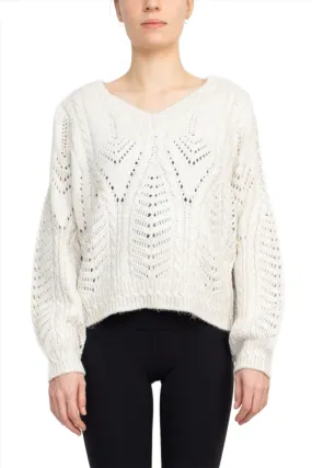 Philosophy V- Neck Long Sleeve Knit Sweater