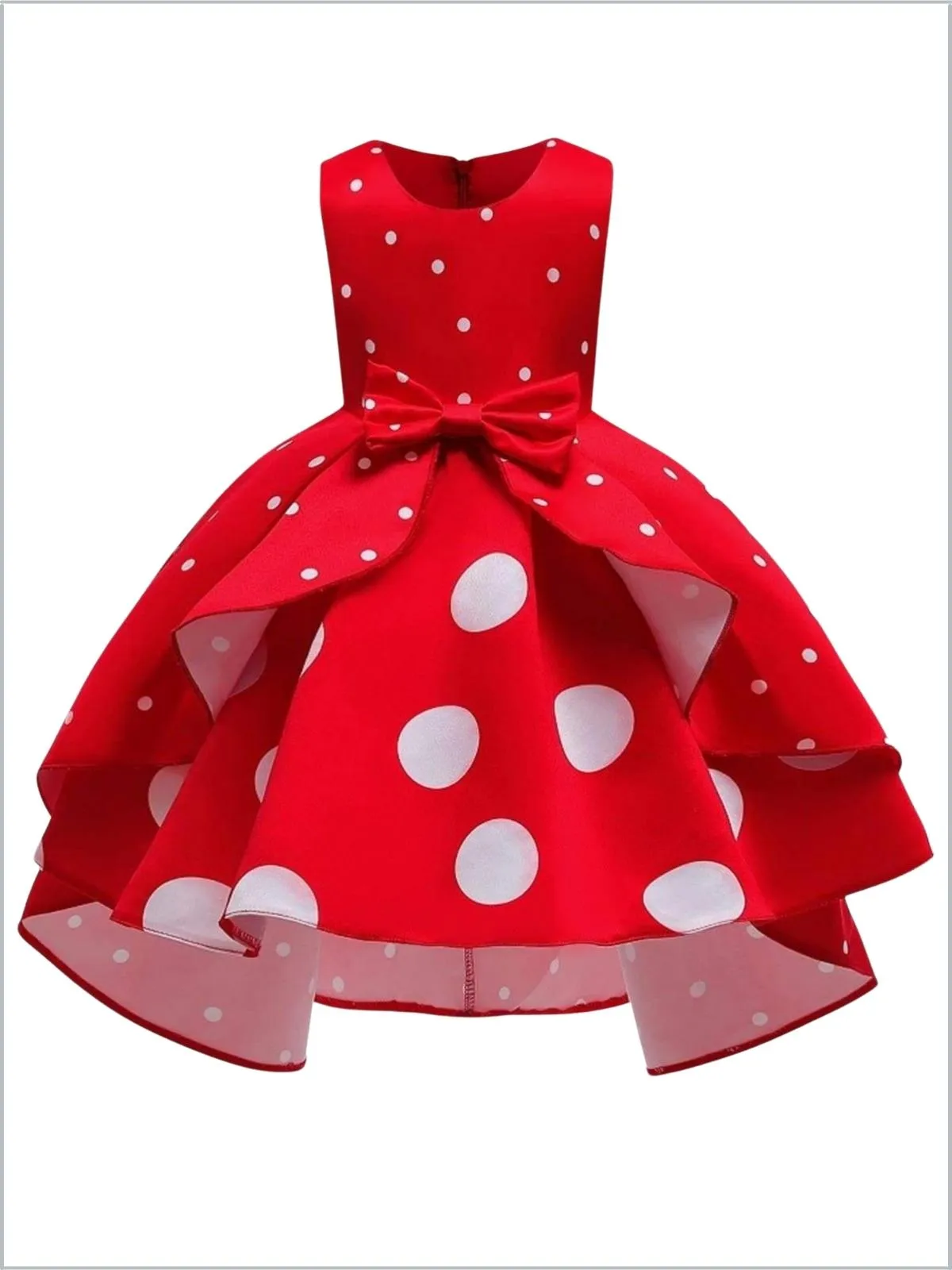 Polka Dot Divine Hi-Lo Holiday Dress