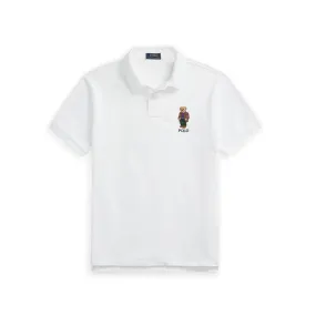 Polo Ralph Lauren Custom Slim Fit Men's (White) Polo Bear Polo Shirt 710853312021