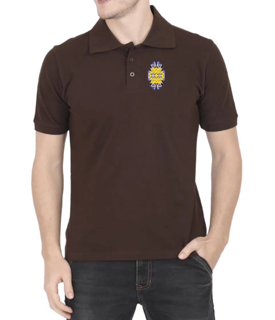 Polo T-Shirt with Geometric Design D30