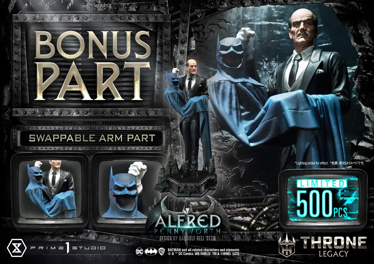 PRE-ORDER: Prime 1 Studio Batman Throne Legacy Alfred Pennyworth Bonus Version Bonus Version