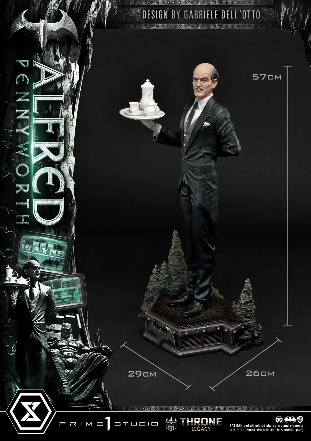 PRE-ORDER: Prime 1 Studio Batman Throne Legacy Alfred Pennyworth Bonus Version Bonus Version