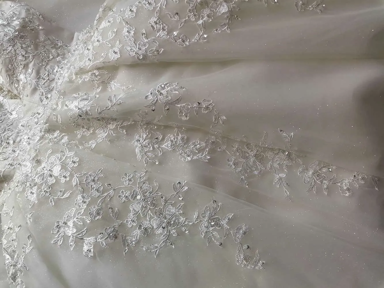 Premium Pearl Lace Sparkle Ball Wedding Gown All Sizes/Colors