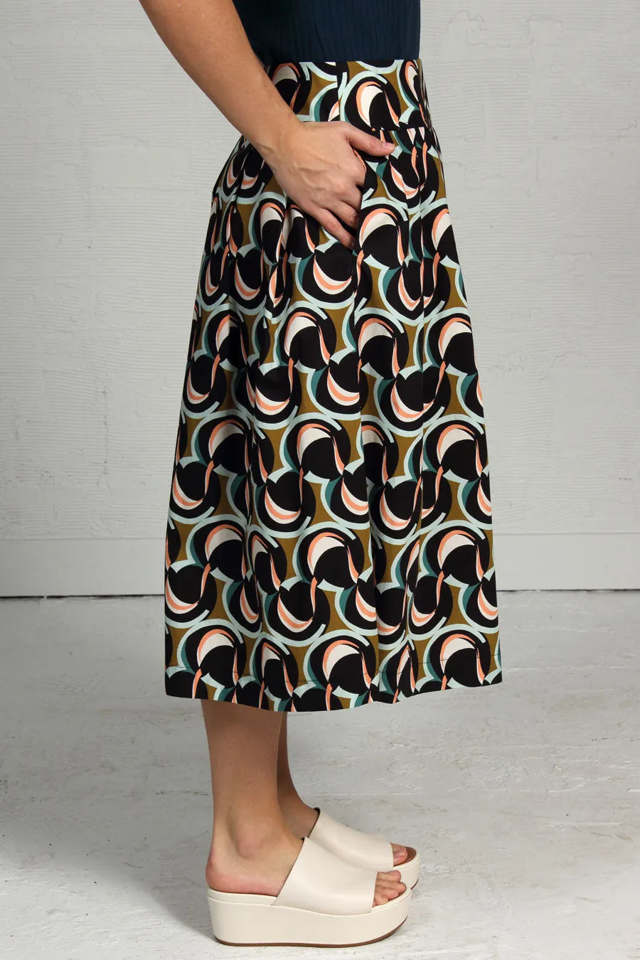 Printed Cotton Rene Skirt - last size - xsm!