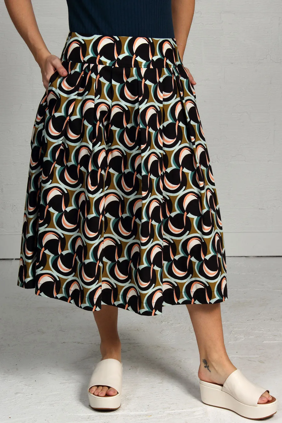 Printed Cotton Rene Skirt - last size - xsm!