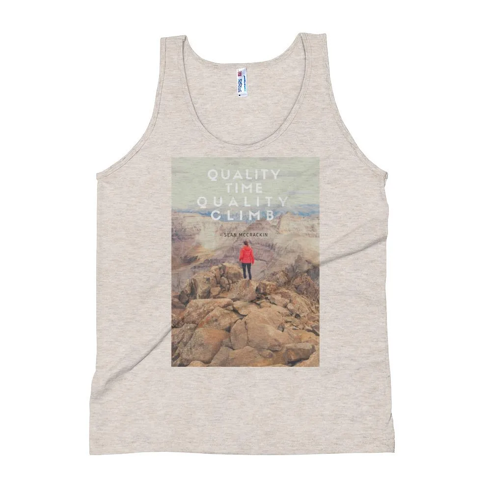 Quality Time, Quality Climb Unisex Tank Top