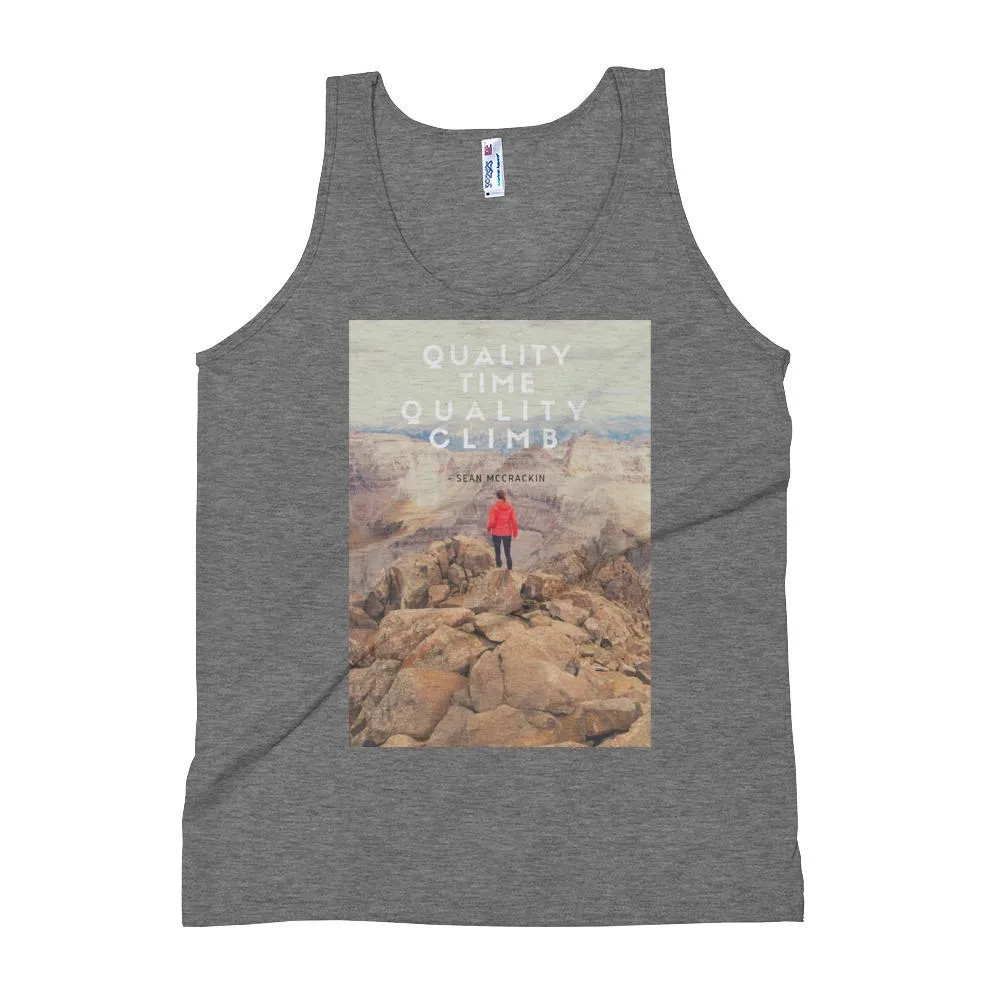 Quality Time, Quality Climb Unisex Tank Top