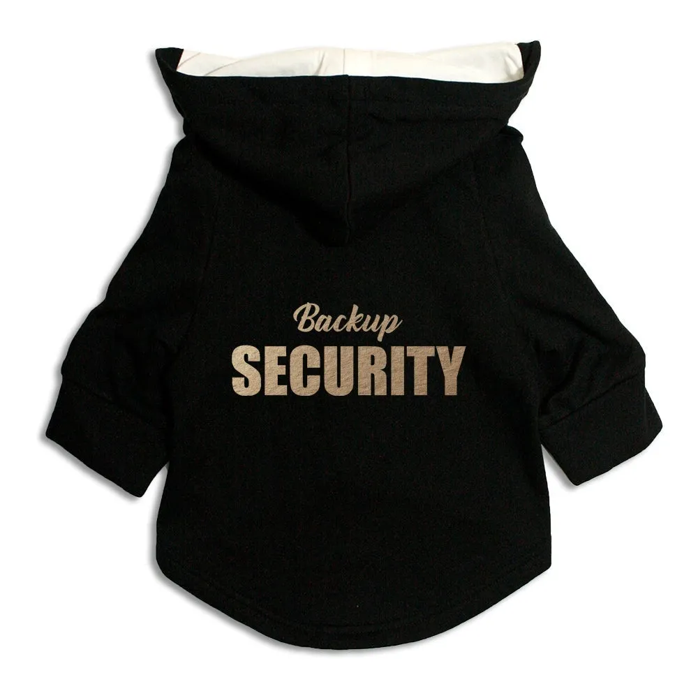 "Backup Security" Foil Edition Dog Hoodie Jacket