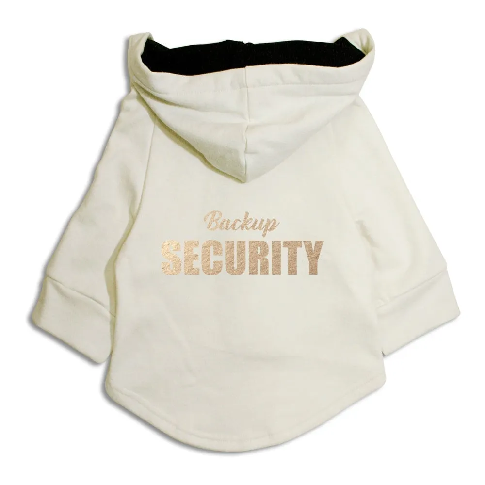 "Backup Security" Foil Edition Dog Hoodie Jacket