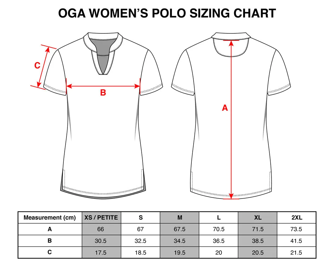 "Monstera 3.0" Coral Cream - OGA Women's Polo - Coral / Cream