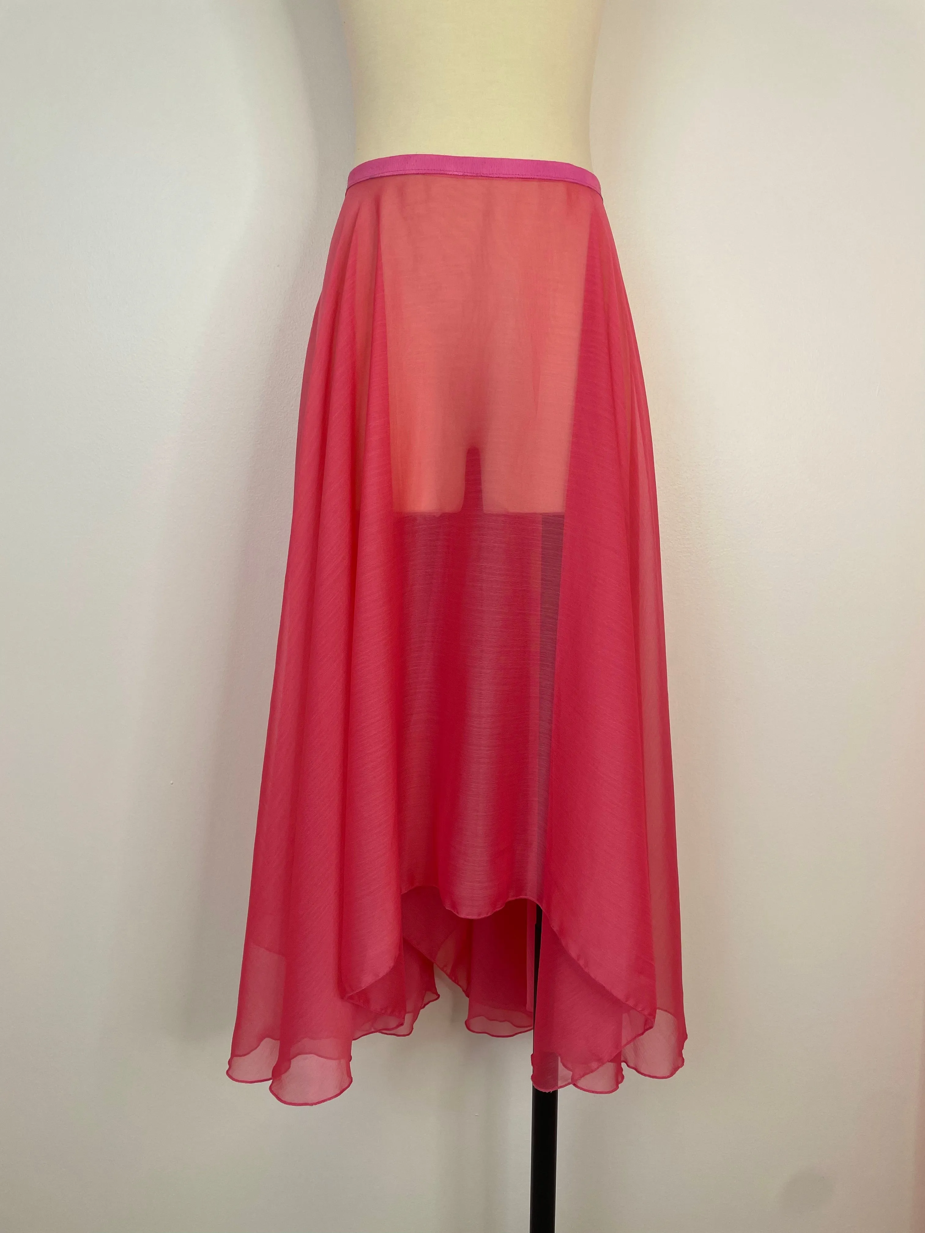 Ready-To-Wear Handkerchief-Style Chiffon Skirt Pucci Rose