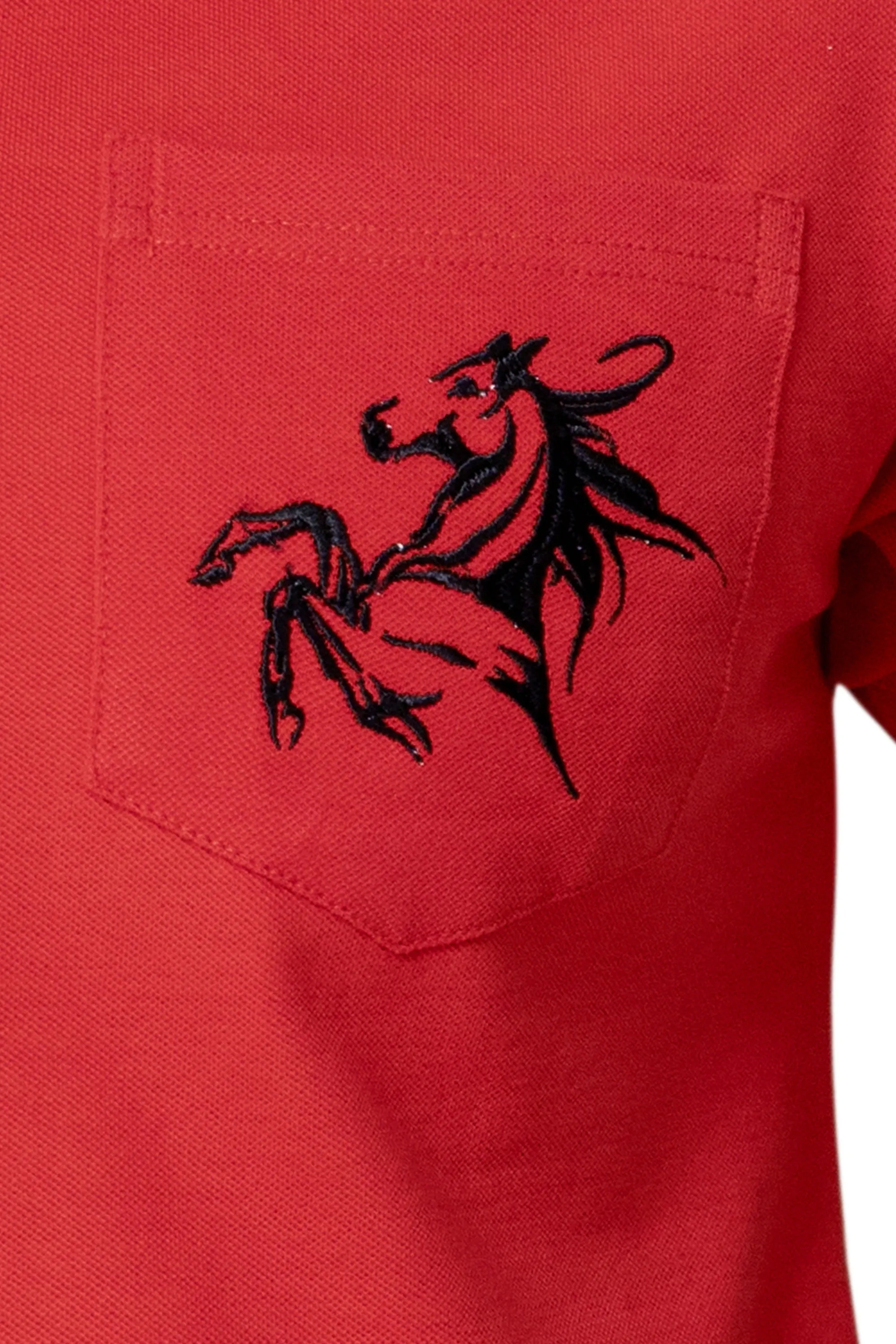 Red Pocket Polo - A20 - MP0016R