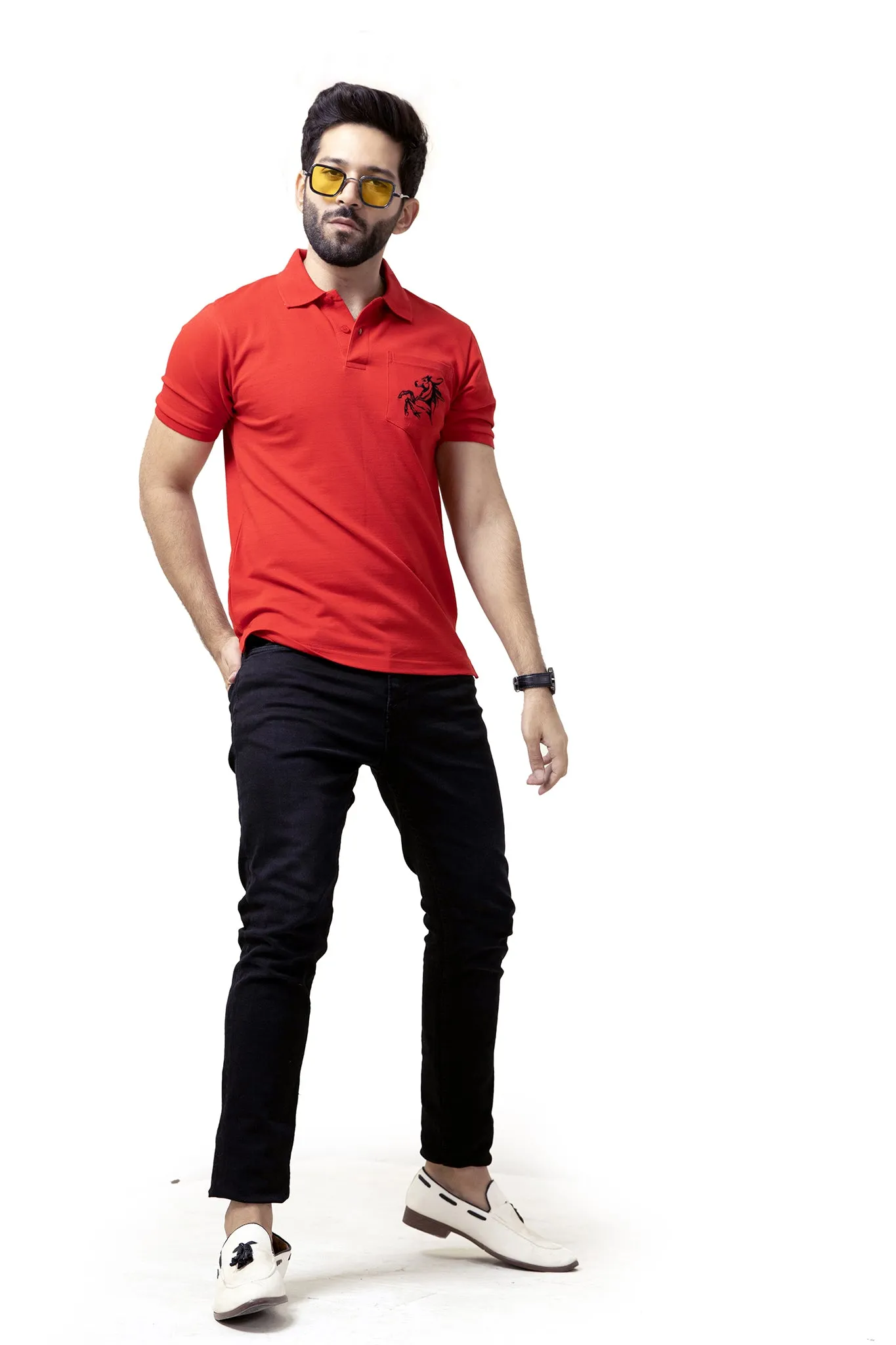 Red Pocket Polo - A20 - MP0016R