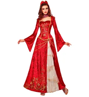 Red Renaissance Princess Costume