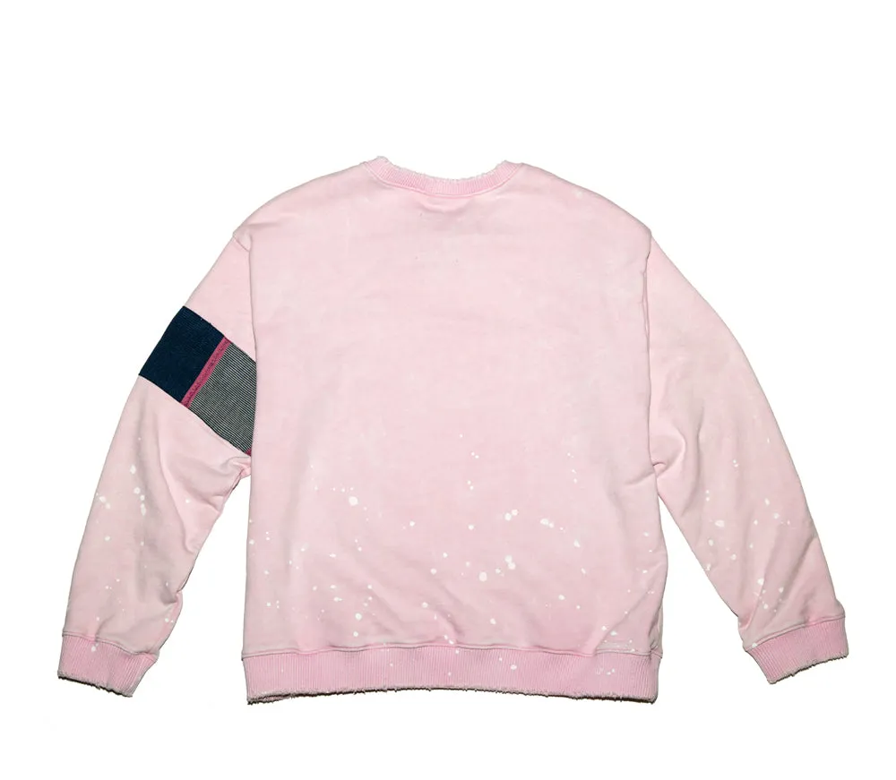 RED RIVER CREWNECK SWEATER (Pastel Pink)