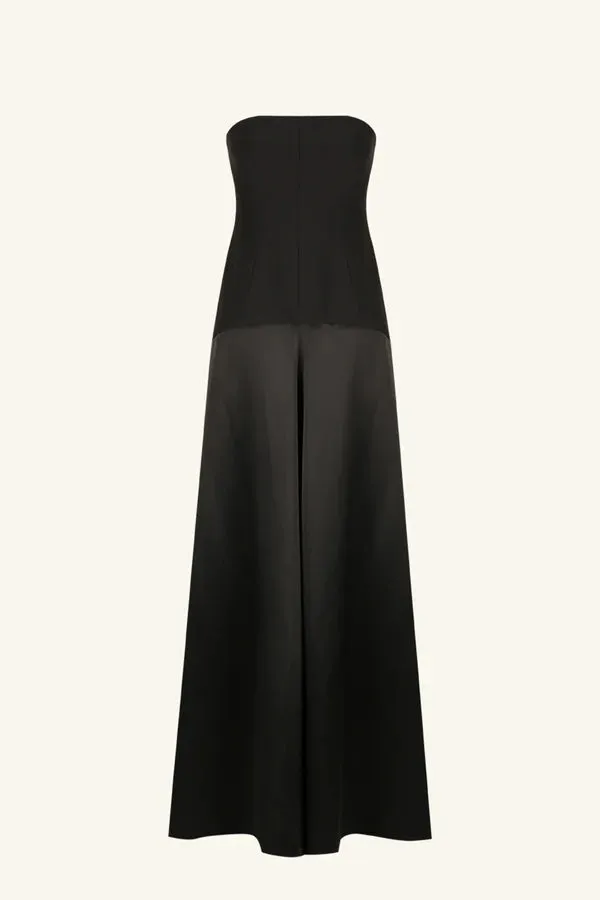 SHONA JOY - Adri Strapless Panelled Maxi - Black