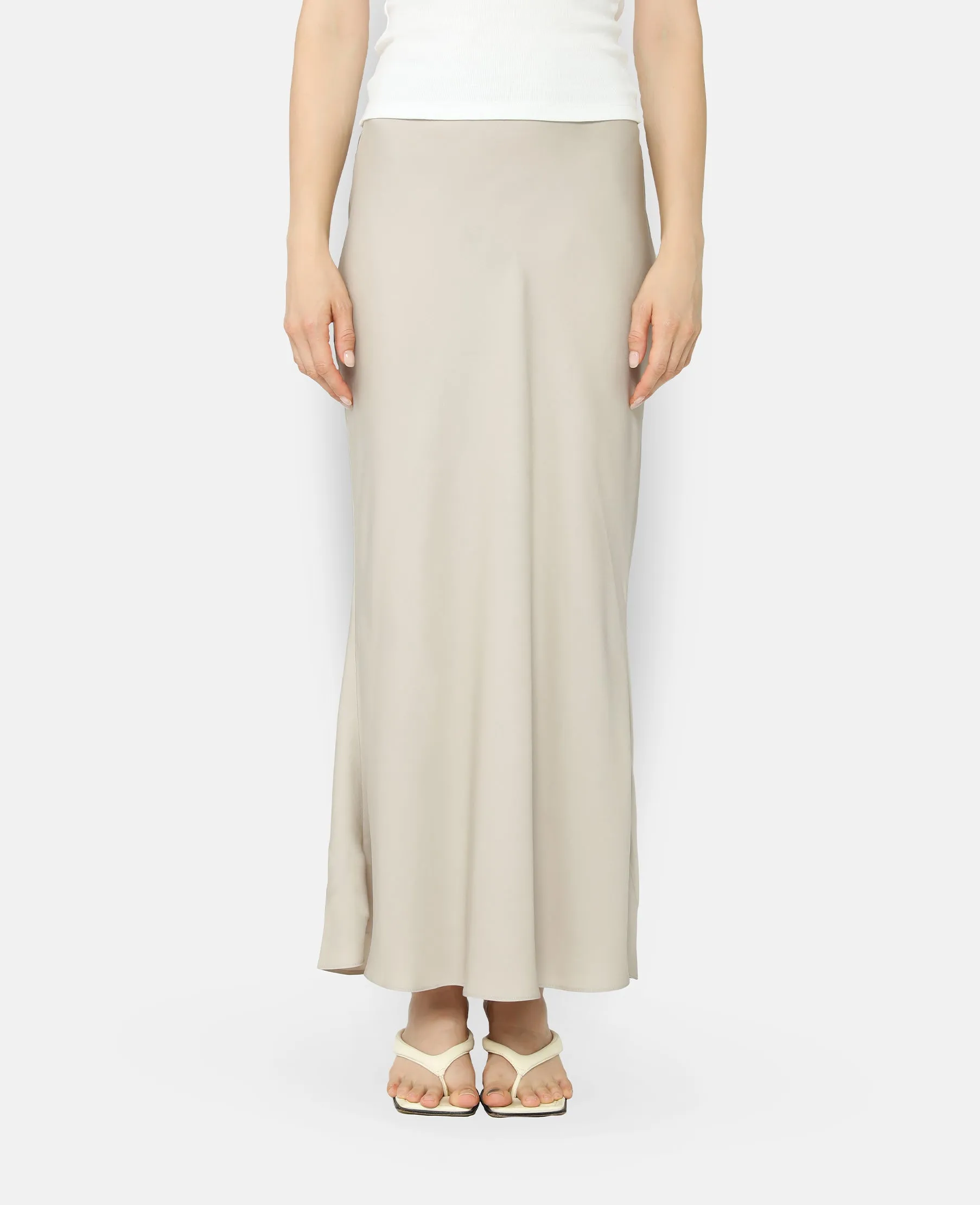 Silk Bias Cut Maxi Skirt