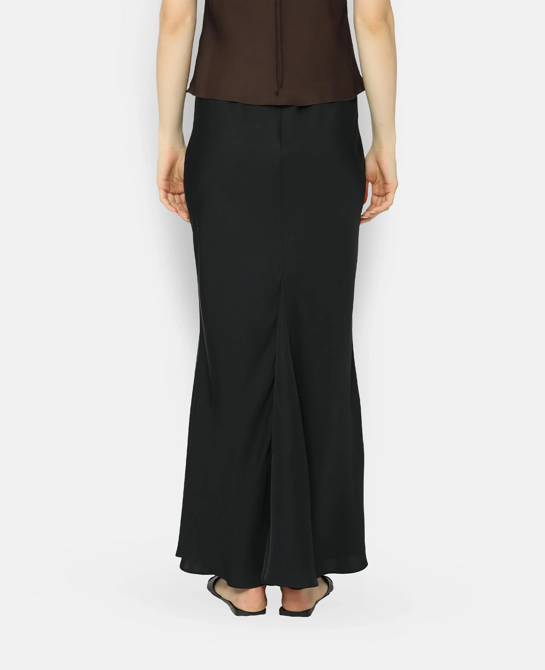 Silk Bias Cut Maxi Skirt