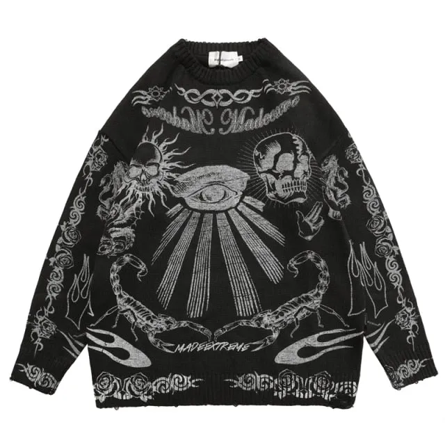 Skull Pattern Sweater