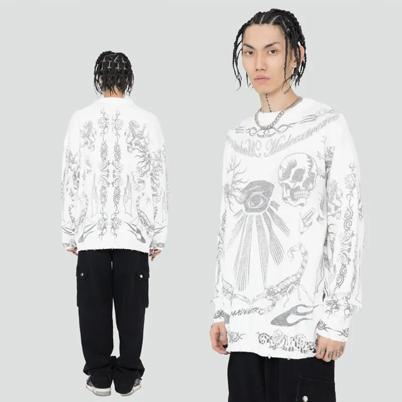 Skull Pattern Sweater