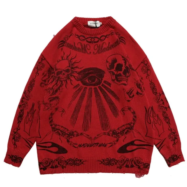 Skull Pattern Sweater