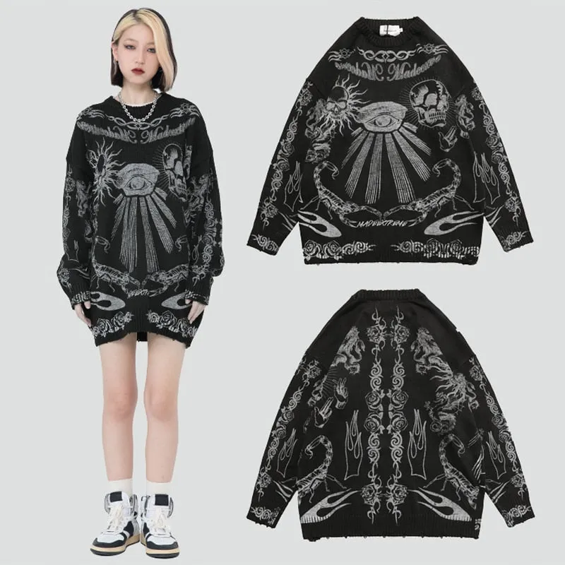 Skull Pattern Sweater