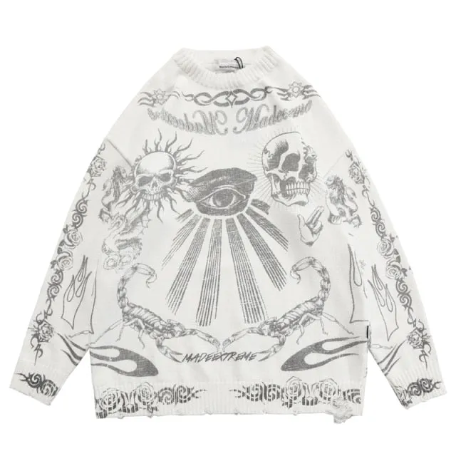 Skull Pattern Sweater