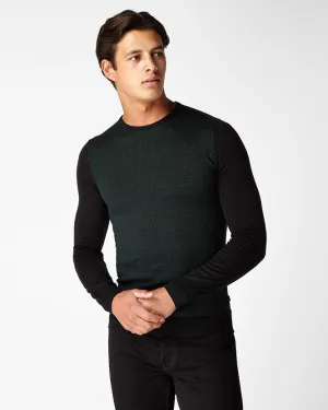 Slim Fit Merino Wool-Blend Crew Neck Sweater