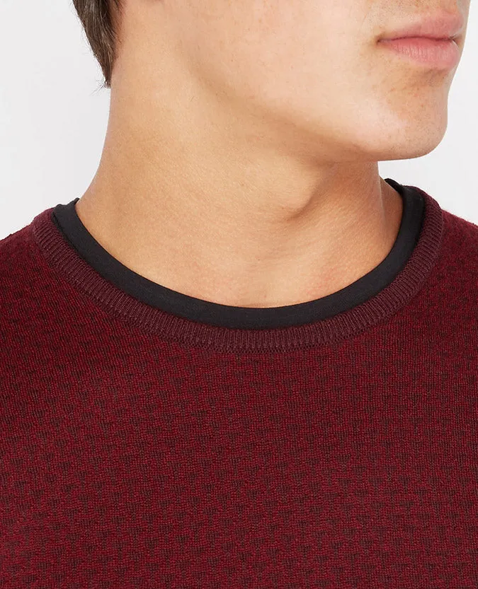 Slim Fit Merino Wool-Blend Crew Neck Sweater