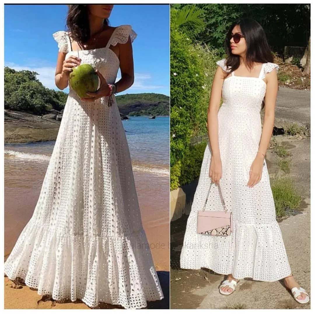 Snoweila Eyelet Maxi Dress