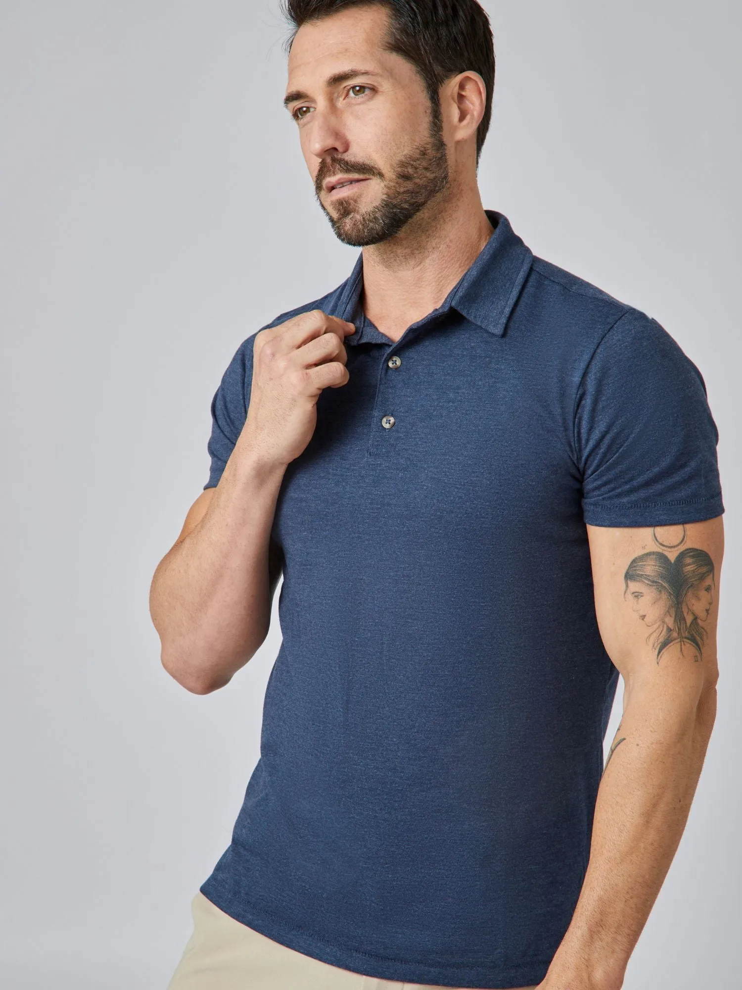 Steel Blue Torrey Polo