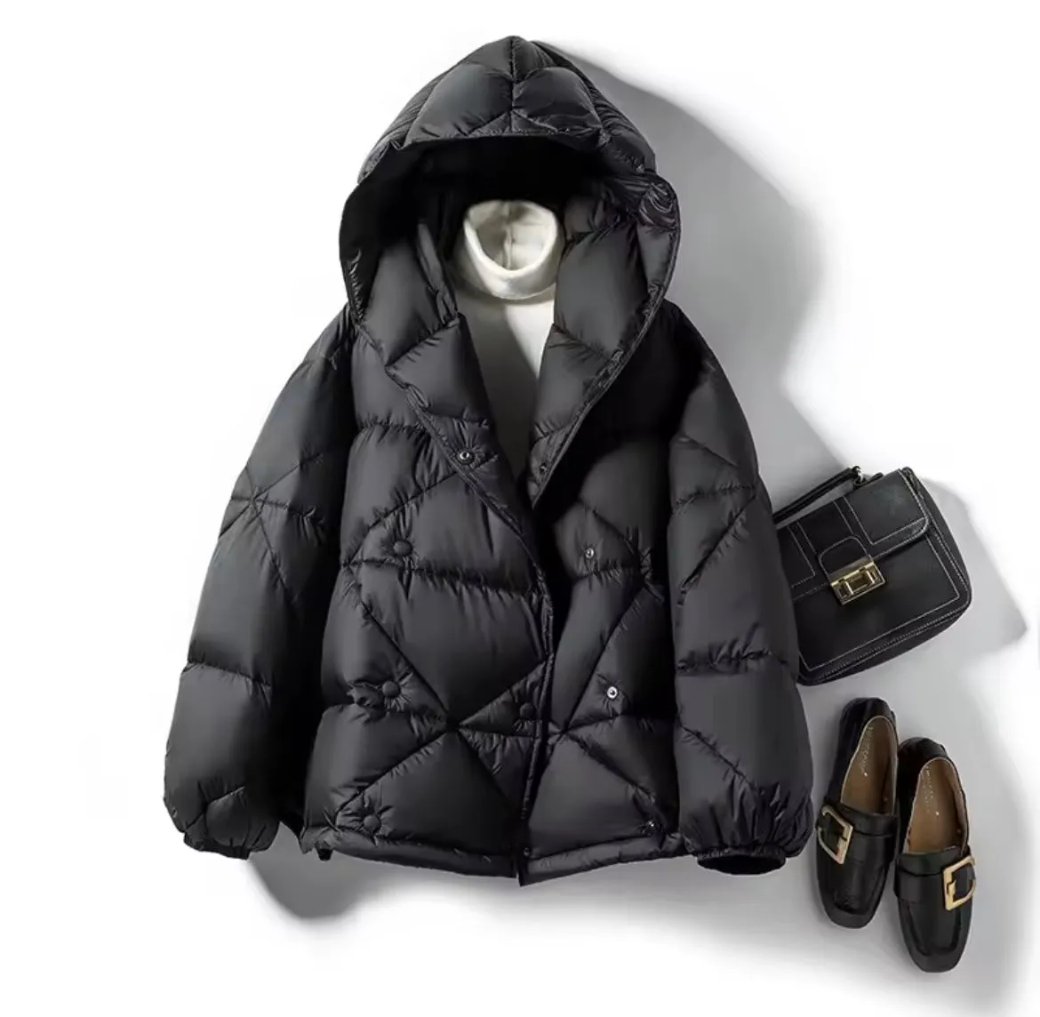 Stylish Women's Lightweight Duck Down Jacket – Perfect for Chilly Days