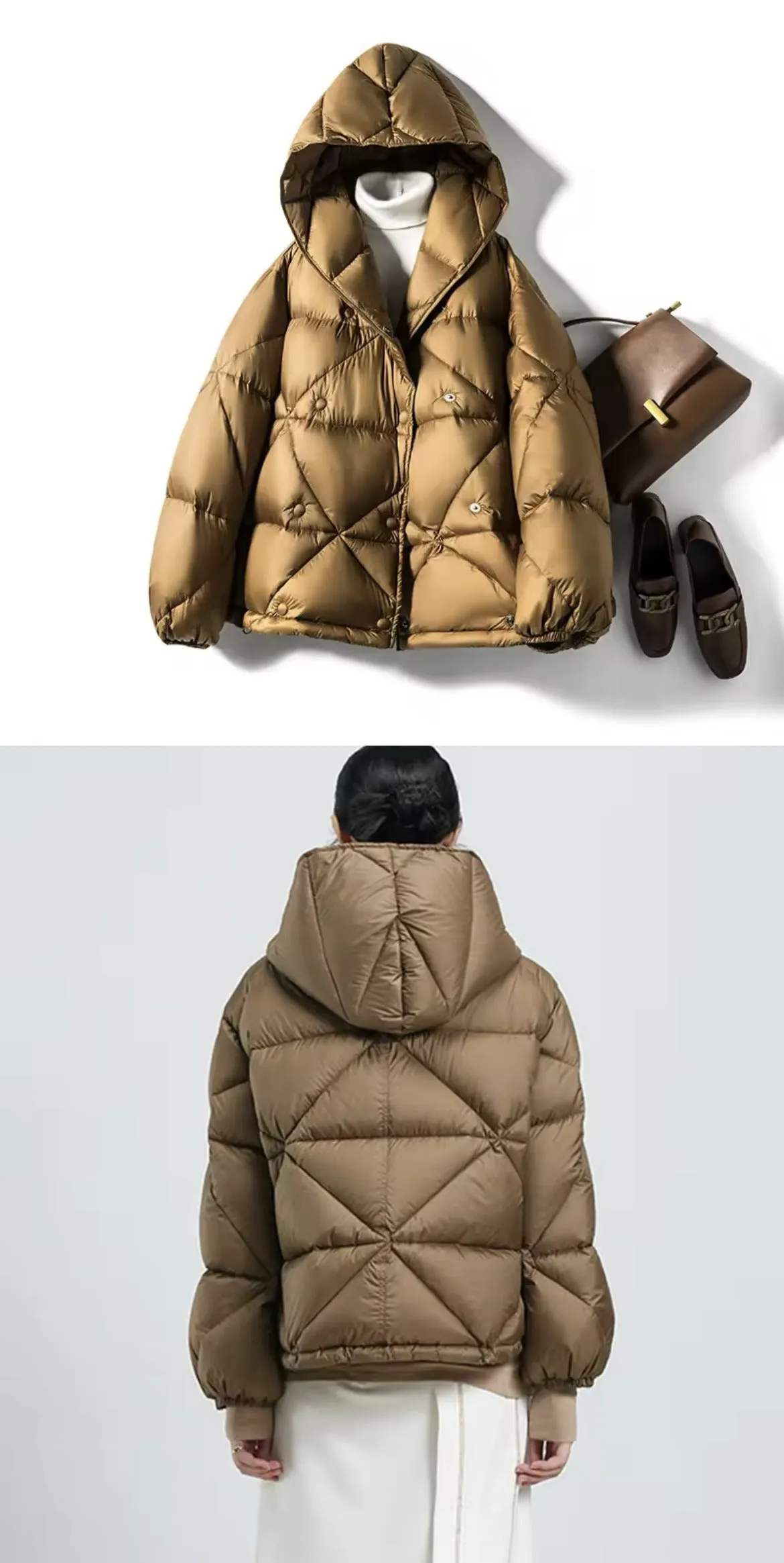 Stylish Women's Lightweight Duck Down Jacket – Perfect for Chilly Days